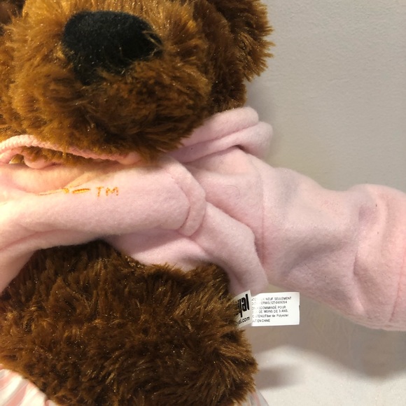Bear Plush with cute pink pajamas Rare, like new, BlueLoyal - Picture 6 of 8